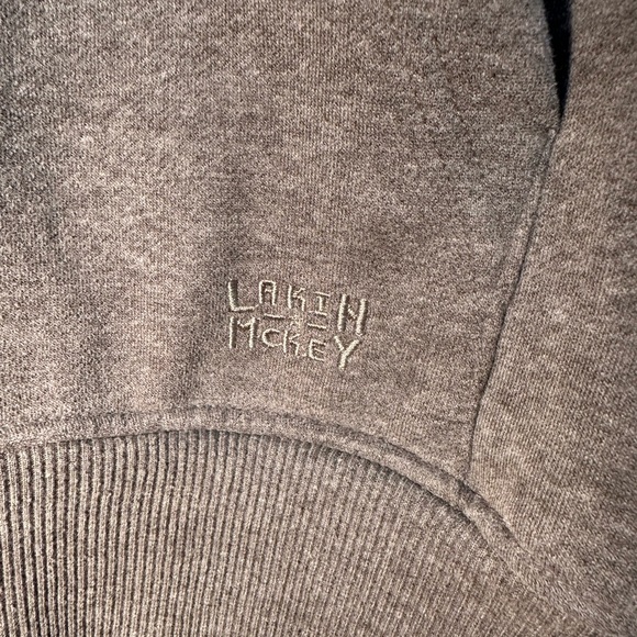 Lakin McKey Mens Long Sleeve Pullover Hoodie Size Large Cotton Blend - Picture 4 of 8